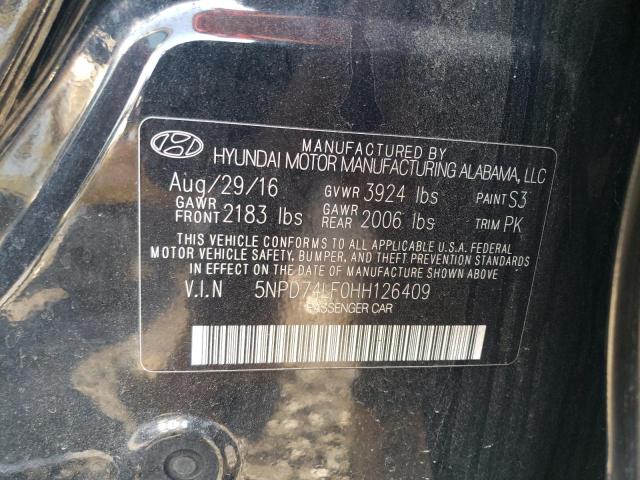 Photo 11 VIN: 5NPD74LF0HH126409 - HYUNDAI ELANTRA 