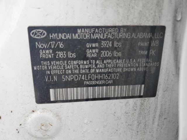 Photo 11 VIN: 5NPD74LF0HH162102 - HYUNDAI ELANTRA 