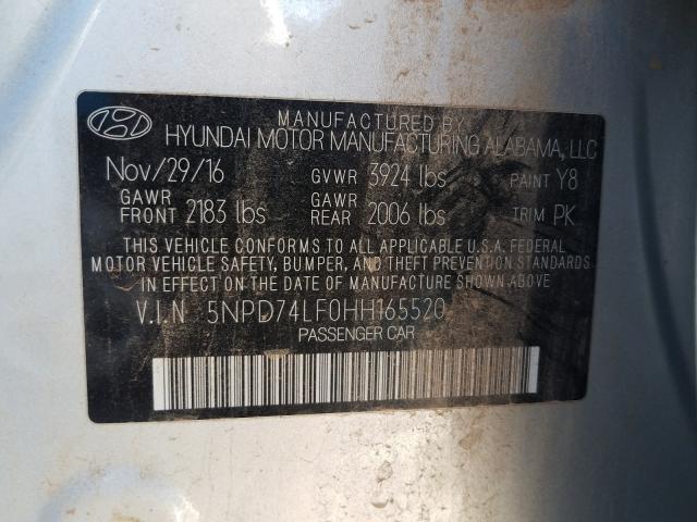 Photo 9 VIN: 5NPD74LF0HH165520 - HYUNDAI ELANTRA SE 