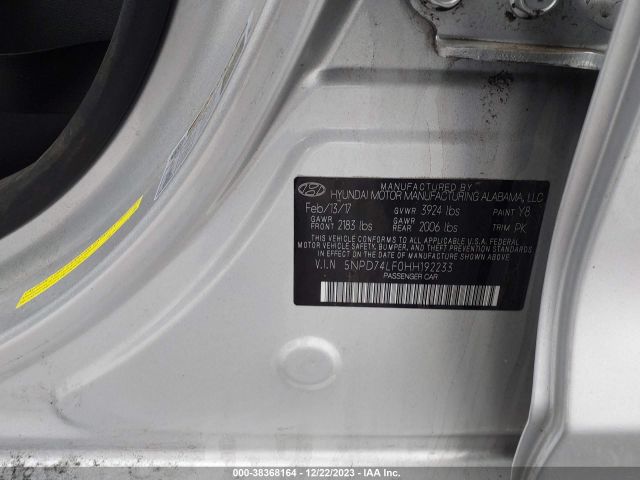 Photo 8 VIN: 5NPD74LF0HH192233 - HYUNDAI ELANTRA 