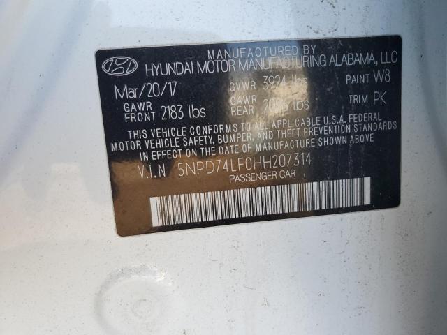 Photo 11 VIN: 5NPD74LF0HH207314 - HYUNDAI ELANTRA 