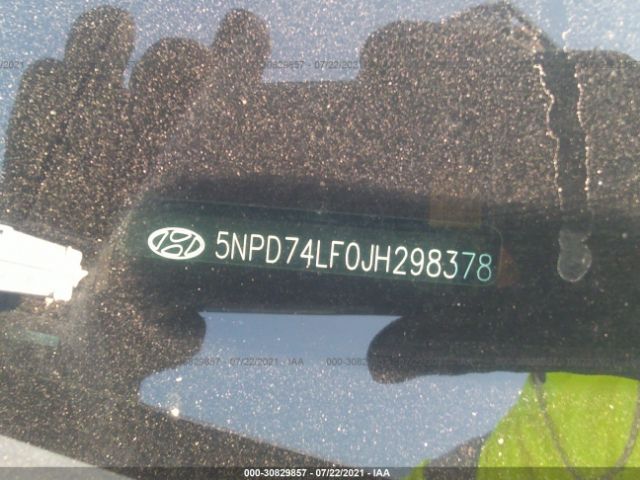 Photo 8 VIN: 5NPD74LF0JH298378 - HYUNDAI ELANTRA 