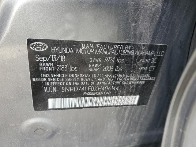 Photo 11 VIN: 5NPD74LF0KH406144 - HYUNDAI ELANTRA SE 