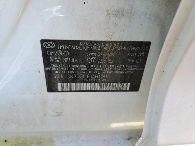 Photo 11 VIN: 5NPD74LF0KH424112 - HYUNDAI ELANTRA SE 