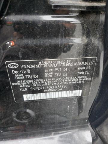 Photo 11 VIN: 5NPD74LF0KH453920 - HYUNDAI ELANTRA 