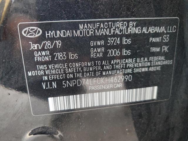 Photo 11 VIN: 5NPD74LF0KH462990 - HYUNDAI ELANTRA SE 