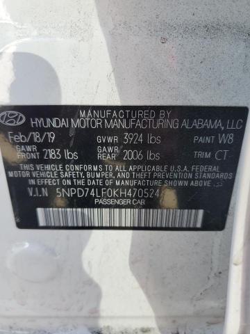 Photo 11 VIN: 5NPD74LF0KH470524 - HYUNDAI ELANTRA SE 