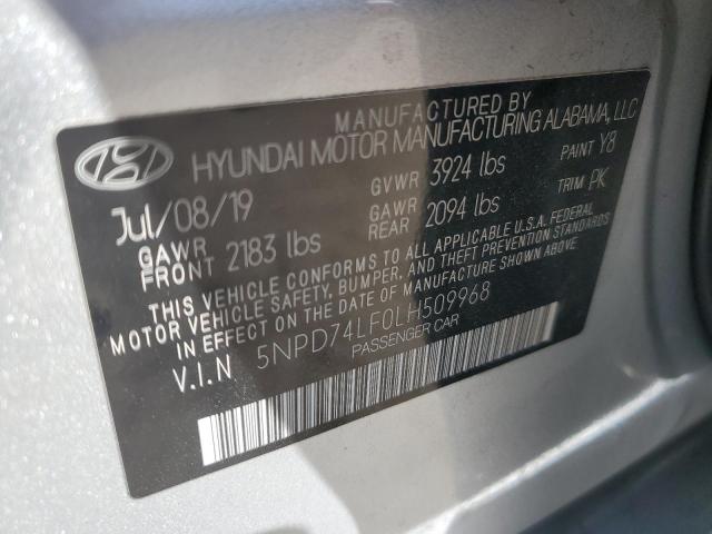 Photo 11 VIN: 5NPD74LF0LH509968 - HYUNDAI ELANTRA SE 