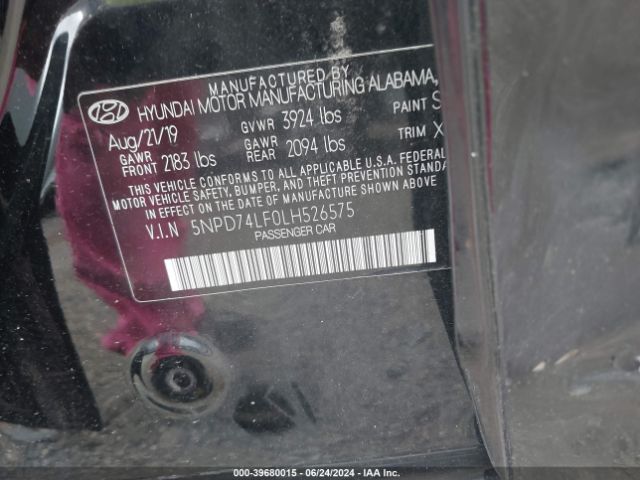 Photo 8 VIN: 5NPD74LF0LH526575 - HYUNDAI ELANTRA 