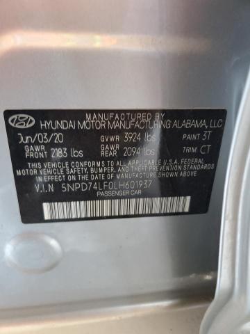 Photo 11 VIN: 5NPD74LF0LH601937 - HYUNDAI ELANTRA SE 