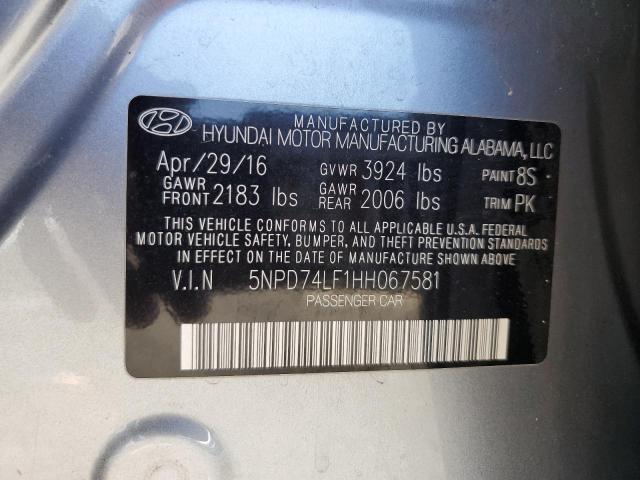 Photo 11 VIN: 5NPD74LF1HH067581 - HYUNDAI ELANTRA SE 