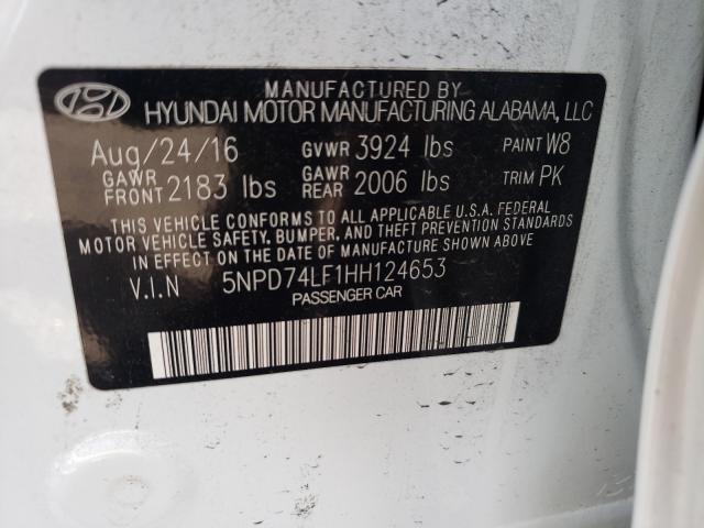 Photo 9 VIN: 5NPD74LF1HH124653 - HYUNDAI ELANTRA SE 