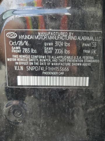 Photo 11 VIN: 5NPD74LF1HH153666 - HYUNDAI ELANTRA SE 