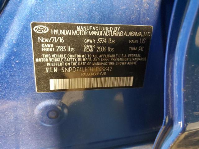 Photo 11 VIN: 5NPD74LF1HH163842 - HYUNDAI ELANTRA 