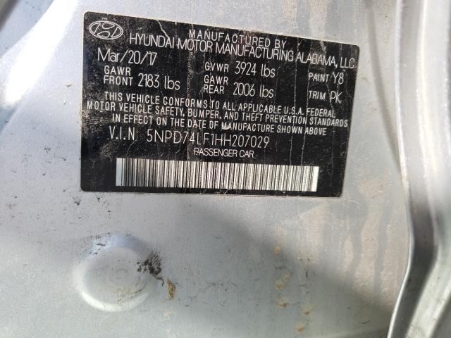 Photo 9 VIN: 5NPD74LF1HH207029 - HYUNDAI ELANTRA SE 