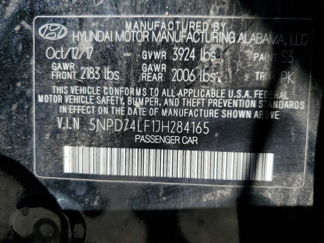 Photo 11 VIN: 5NPD74LF1JH284165 - HYUNDAI ELANTRA 