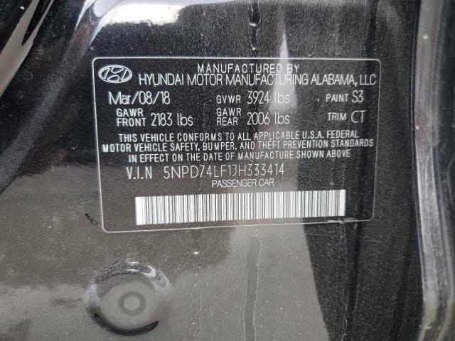 Photo 11 VIN: 5NPD74LF1JH333414 - HYUNDAI ELANTRA SE 