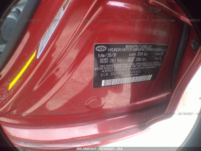 Photo 8 VIN: 5NPD74LF1JH341612 - HYUNDAI ELANTRA 