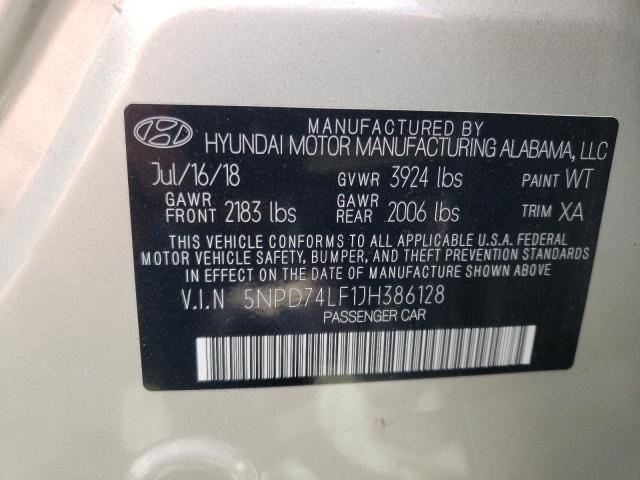 Photo 11 VIN: 5NPD74LF1JH386128 - HYUNDAI ELANTRA SE 