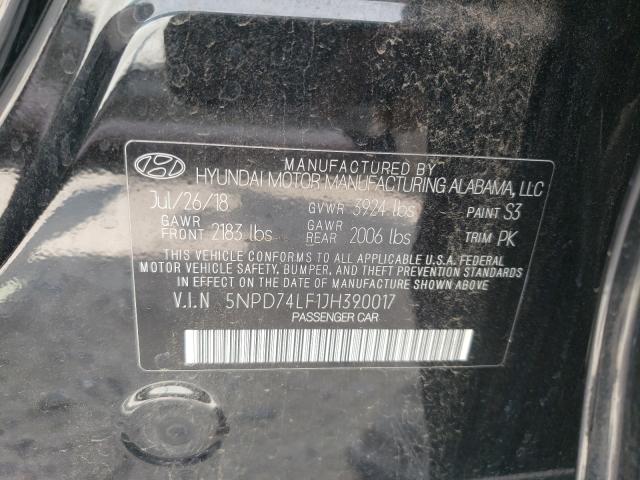 Photo 9 VIN: 5NPD74LF1JH390017 - HYUNDAI ELANTRA SE 