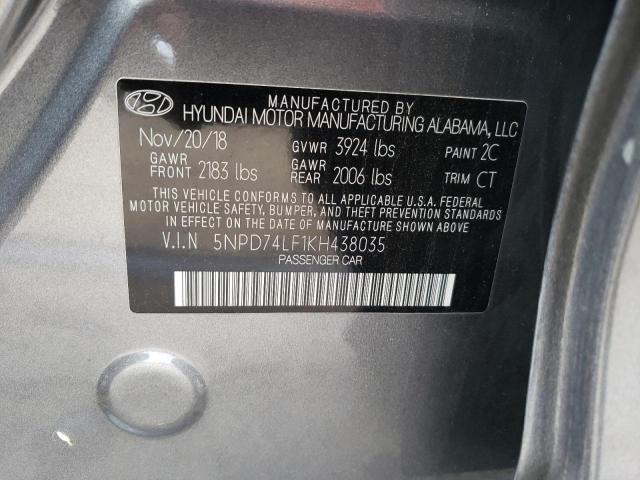 Photo 11 VIN: 5NPD74LF1KH438035 - HYUNDAI ELANTRA 