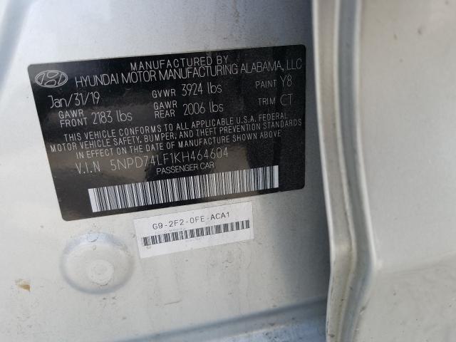 Photo 9 VIN: 5NPD74LF1KH464604 - HYUNDAI ELANTRA SE 