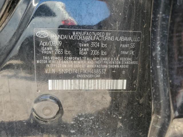 Photo 11 VIN: 5NPD74LF1KH488532 - HYUNDAI ELANTRA SE 