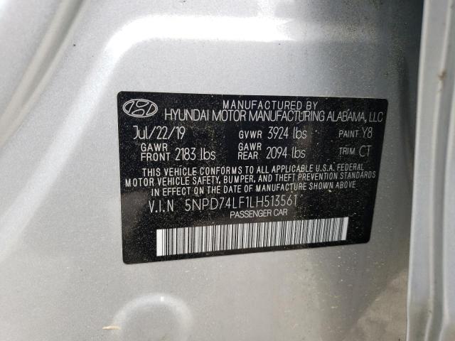 Photo 11 VIN: 5NPD74LF1LH513561 - HYUNDAI ELANTRA SE 