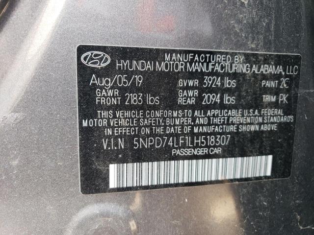 Photo 11 VIN: 5NPD74LF1LH518307 - HYUNDAI ELANTRA SE 