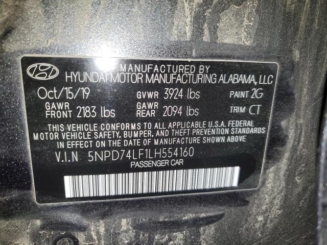 Photo 12 VIN: 5NPD74LF1LH554160 - HYUNDAI ELANTRA 