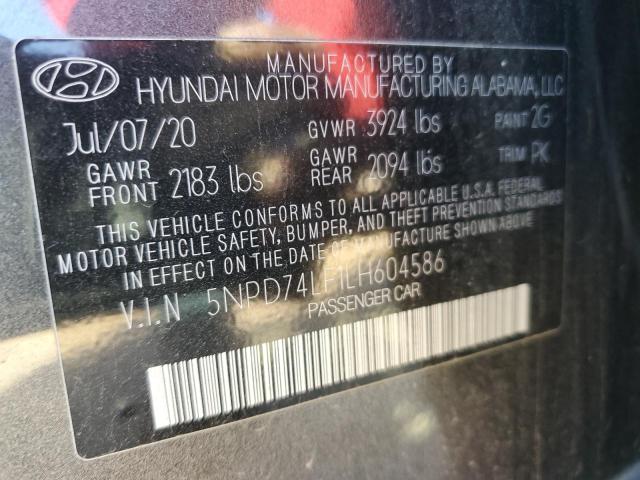 Photo 11 VIN: 5NPD74LF1LH604586 - HYUNDAI ELANTRA SE 