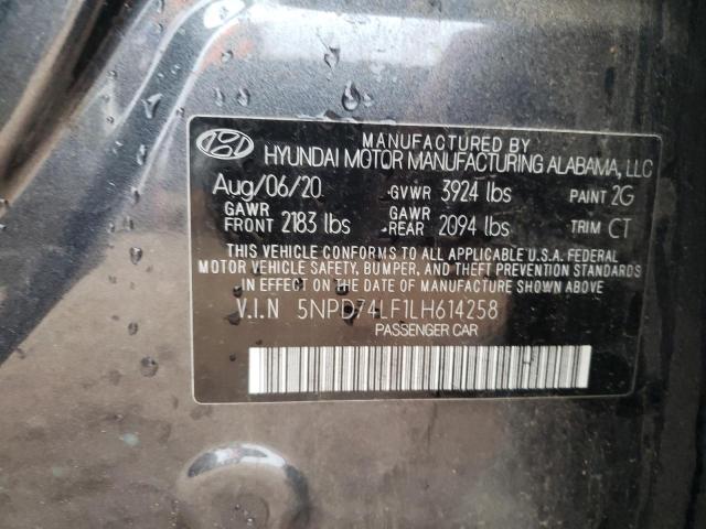 Photo 9 VIN: 5NPD74LF1LH614258 - HYUNDAI ELANTRA SE 