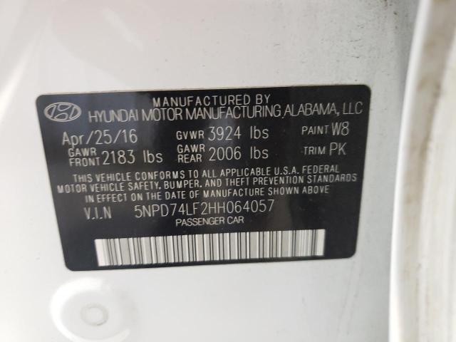 Photo 9 VIN: 5NPD74LF2HH064057 - HYUNDAI ELANTRA SE 