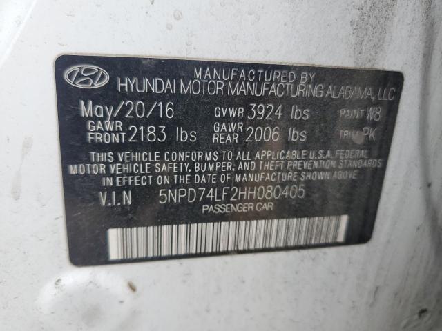 Photo 11 VIN: 5NPD74LF2HH080405 - HYUNDAI ELANTRA SE 