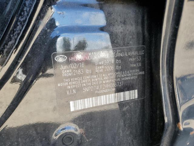 Photo 9 VIN: 5NPD74LF2HH086737 - HYUNDAI ELANTRA SE 