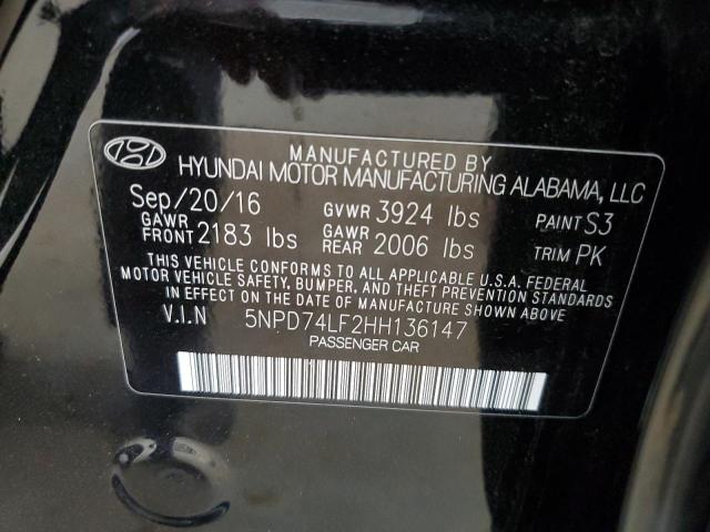 Photo 11 VIN: 5NPD74LF2HH136147 - HYUNDAI ELANTRA SE 