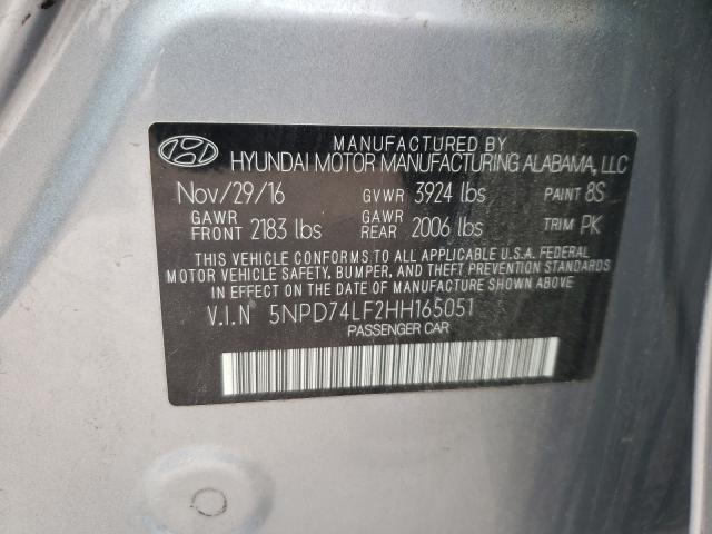 Photo 9 VIN: 5NPD74LF2HH165051 - HYUNDAI ELANTRA SE 