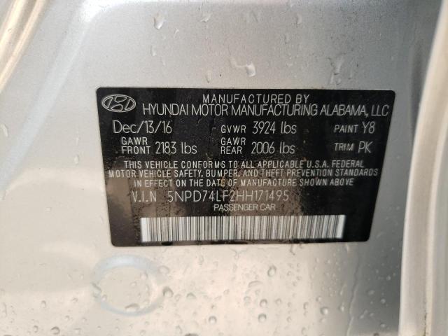 Photo 9 VIN: 5NPD74LF2HH171495 - HYUNDAI ELANTRA SE 