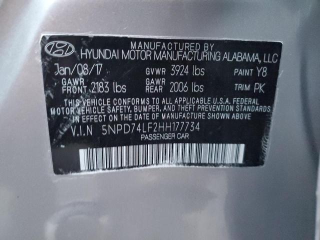 Photo 11 VIN: 5NPD74LF2HH177734 - HYUNDAI ELANTRA SE 