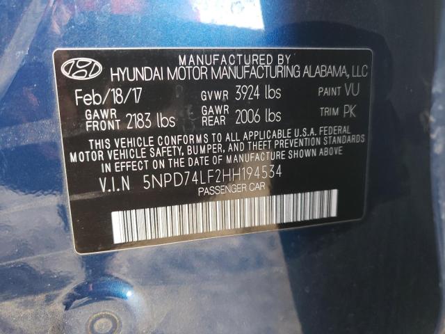 Photo 11 VIN: 5NPD74LF2HH194534 - HYUNDAI ELANTRA 