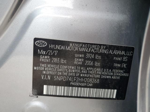 Photo 11 VIN: 5NPD74LF2HH208268 - HYUNDAI ELANTRA SE 