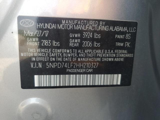 Photo 11 VIN: 5NPD74LF2HH210327 - HYUNDAI ELANTRA SE 