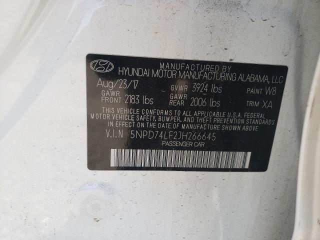 Photo 11 VIN: 5NPD74LF2JH266645 - HYUNDAI ELANTRA 