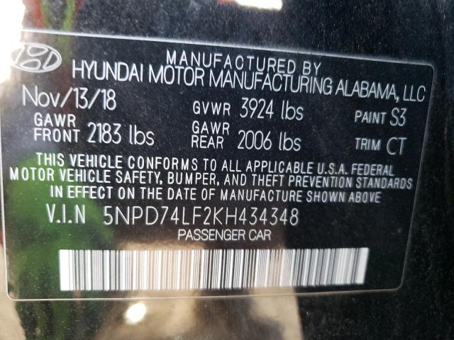 Photo 11 VIN: 5NPD74LF2KH434348 - HYUNDAI ELANTRA 