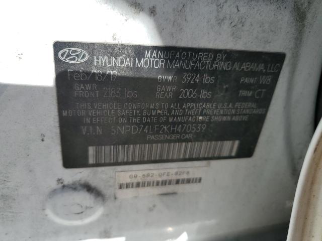 Photo 12 VIN: 5NPD74LF2KH470539 - HYUNDAI ELANTRA SE 