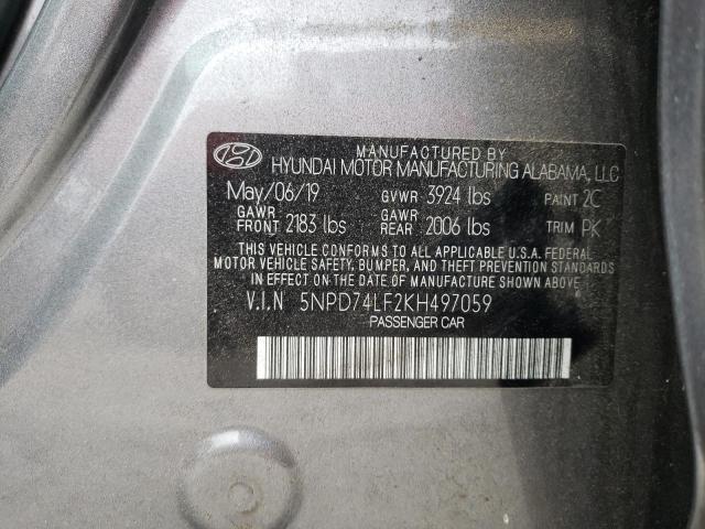 Photo 11 VIN: 5NPD74LF2KH497059 - HYUNDAI ELANTRA 