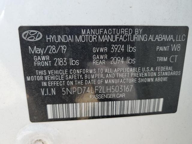 Photo 11 VIN: 5NPD74LF2LH503167 - HYUNDAI ELANTRA 