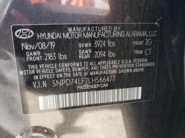 Photo 9 VIN: 5NPD74LF2LH566477 - HYUNDAI ELANTRA SE 