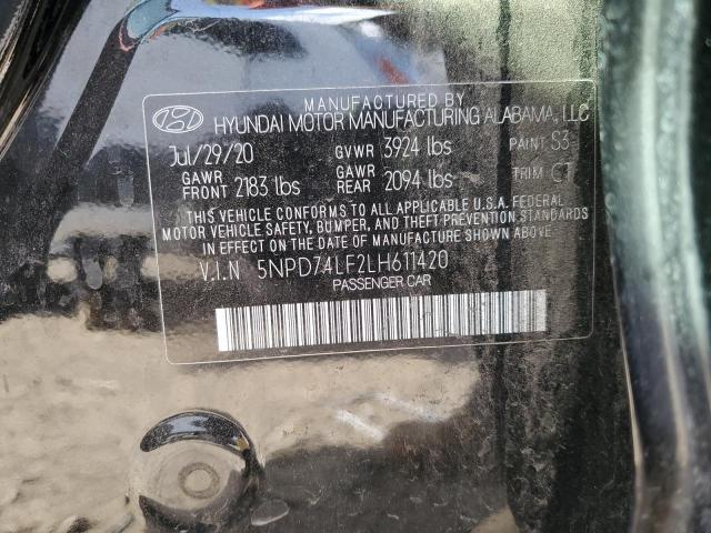 Photo 11 VIN: 5NPD74LF2LH611420 - HYUNDAI ELANTRA 