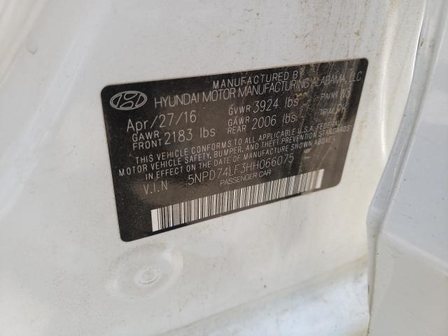 Photo 9 VIN: 5NPD74LF3HH066075 - HYUNDAI ELANTRA SE 